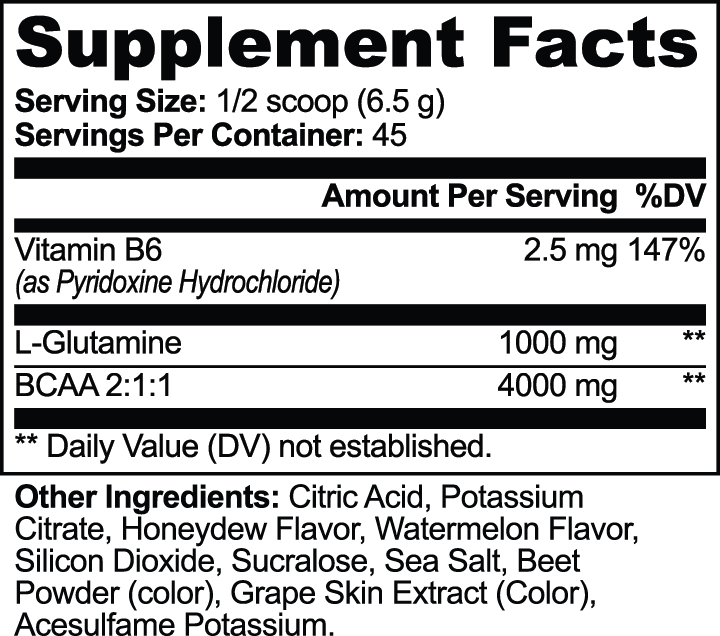 Exotic Gorilla Silverback Series BCAA Post Workout Powder