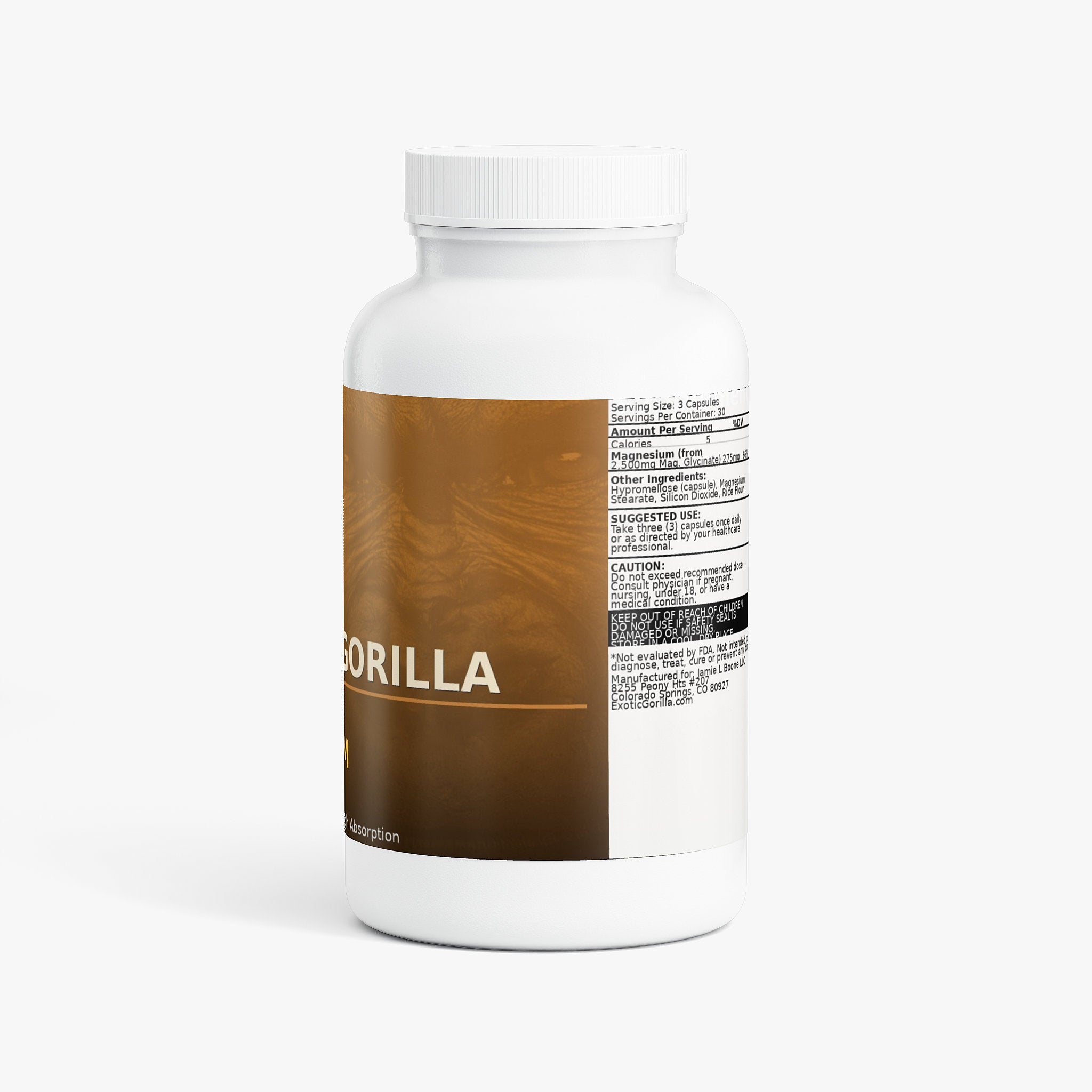 Exotic Gorilla Elder Series Magnesium Glycinate