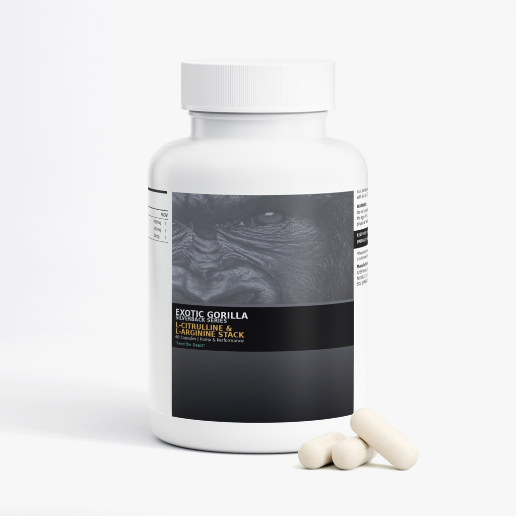 Exotic Gorilla Silver Back Series L-Citrulline & L-Arginine Stack