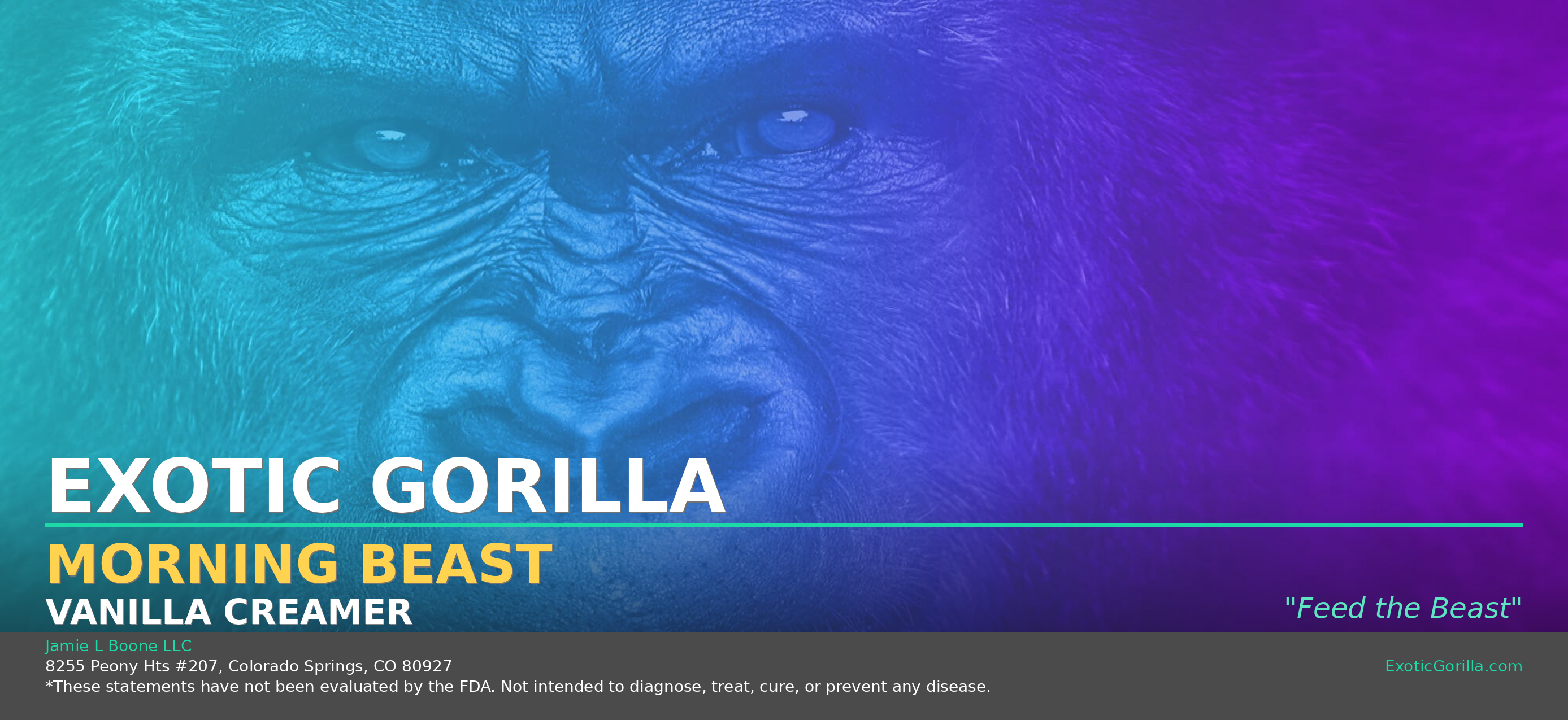 Exotic Gorilla Morning Beast Collagen Creamer-Vanilla