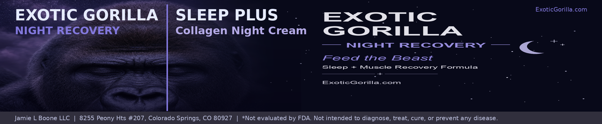 Exotic Gorilla Sleep Plus Collagen Cream